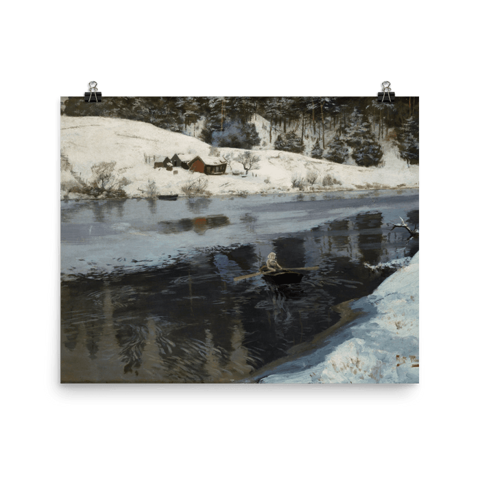 "Winter at the River Simoa" Art Print - Lone Fox