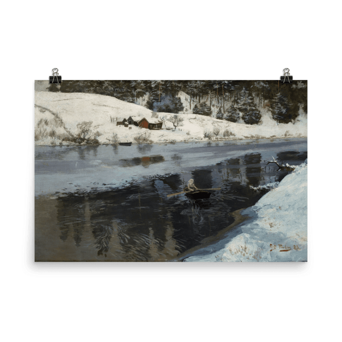 "Winter at the River Simoa" Art Print - Lone Fox