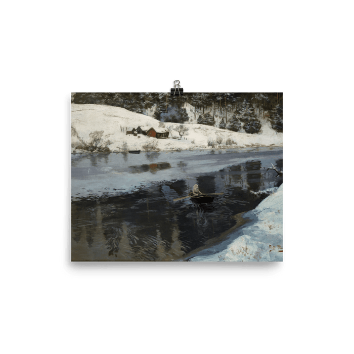 "Winter at the River Simoa" Art Print - Lone Fox