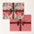 winter floral + peppermint twinkle double-sided wrap