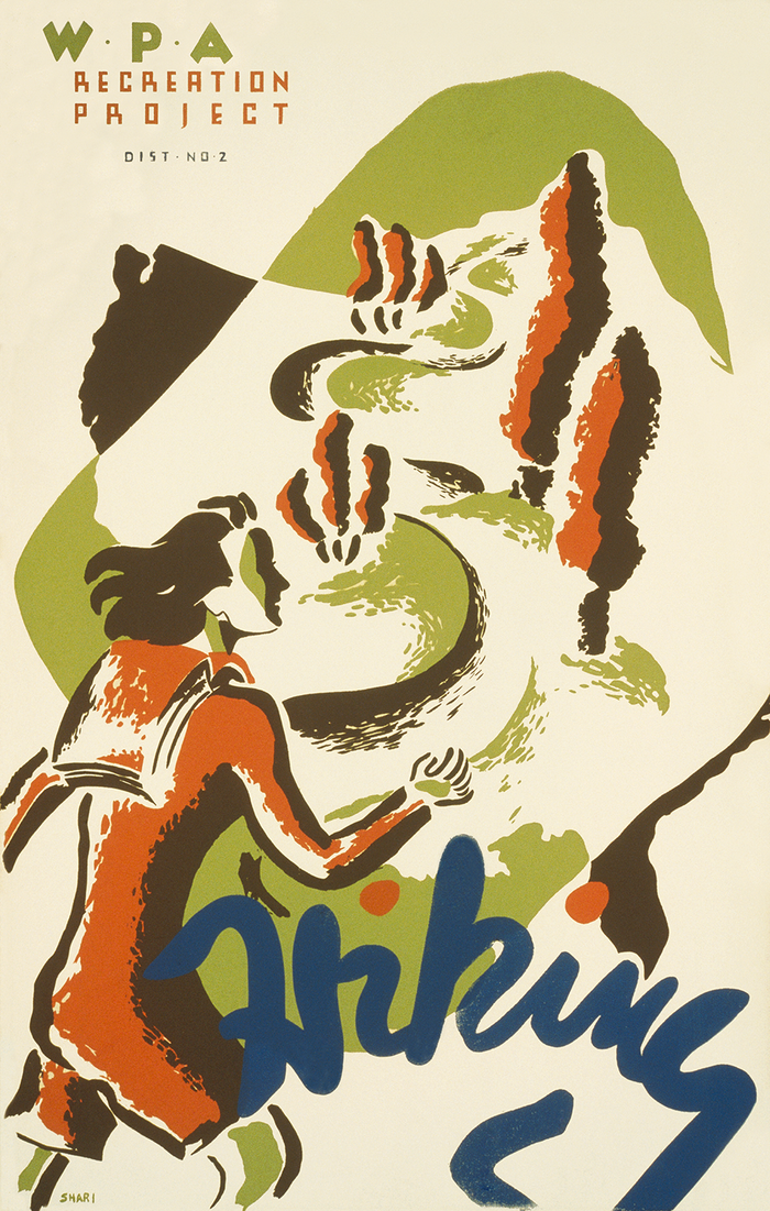 Woman Hiking—WPA recreation project, Dist. No. 2