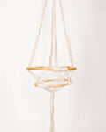 Wood + Macrame Hanging Planter - Lone Fox