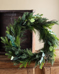 Woodland Pine, Eucalyptus & Laurel Wreath - Lone Fox