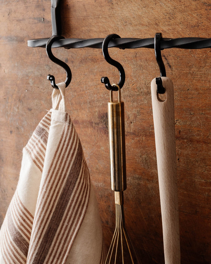 Wrought Iron Twisted Towel Bars - Lone Fox