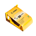 The Zebra 800033-348 YMCKOK Color Ribbon, compatible with ZXP Series 3 ID card printers and capable of printing up to 230 cards, is ideal for dual-sided printing. It comes packaged in the Yellow Zebra ZXP Series 3 True Colours ix Series ribbon cartridge, designed for Eco Durable printing.